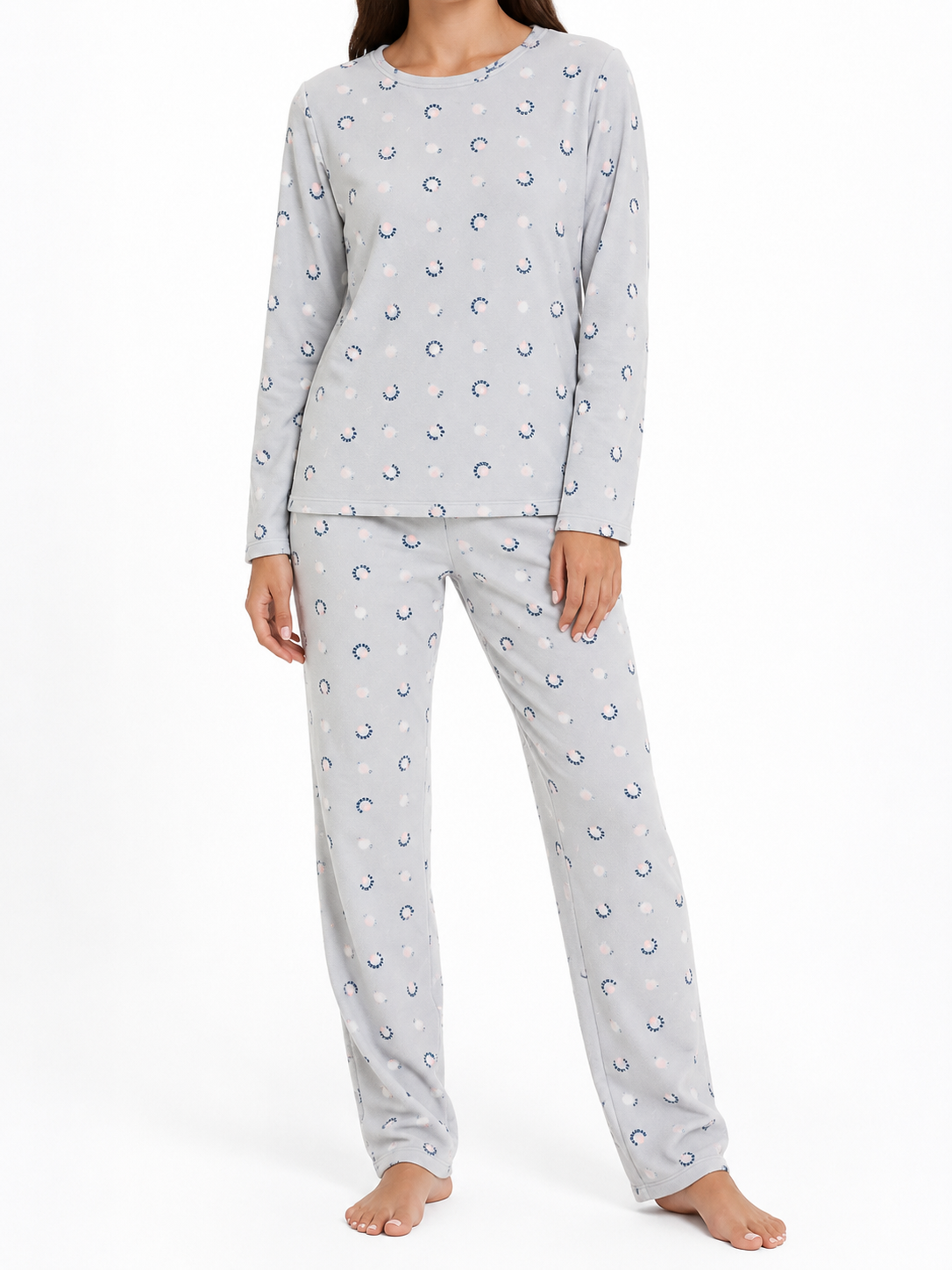 Light Grey Winter PJ Set