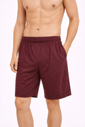 Burgundy Striped Sleep Short