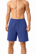 Blue Striped Pajama Short