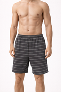 Grey Striped Sleep Short