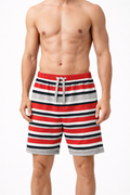 Red, Grey and Blue Striped Sleep Short