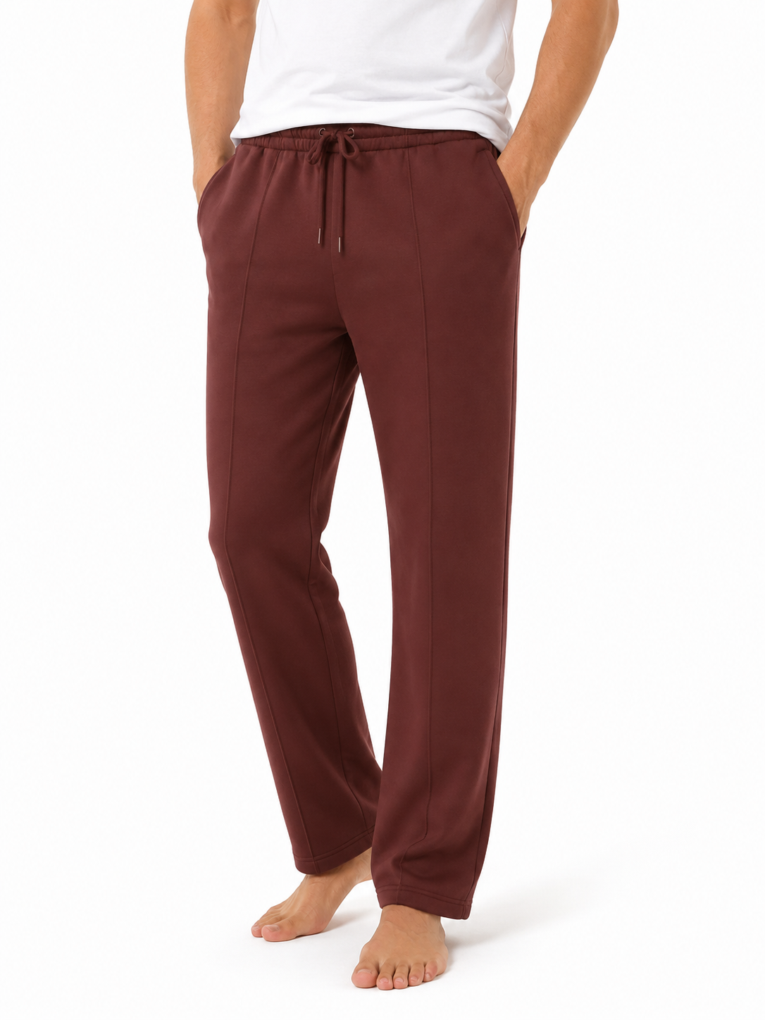 Men's Maroon scuba pants