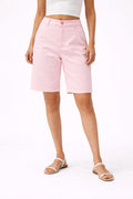 Pink Chino Knee-Length Shorts