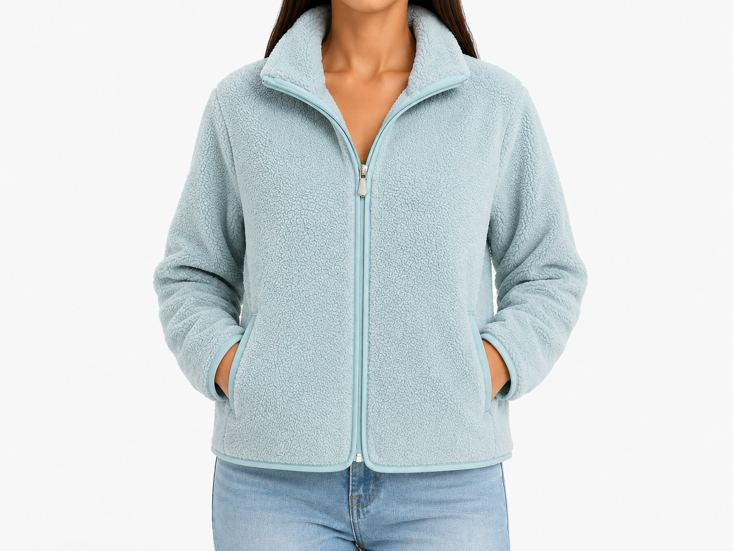 Powder Blue Wool Jacket