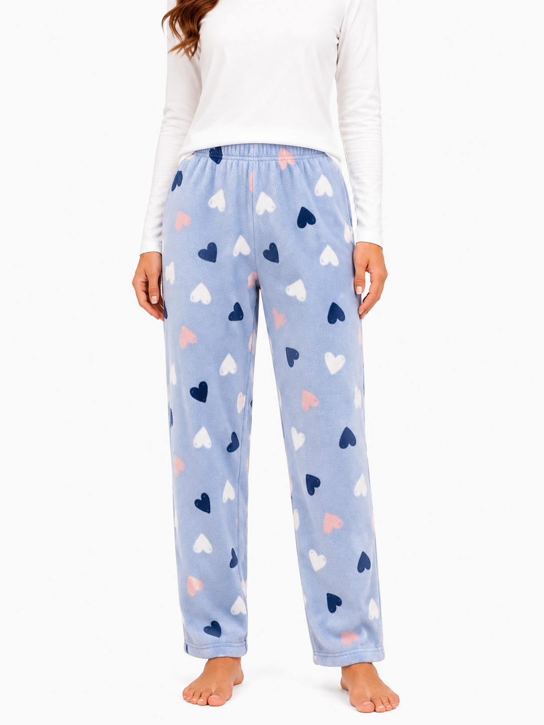 Blue Hearts Winter PJ Pants