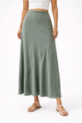 Sage Green Linen Skirt