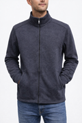 Dark Grey Fleece Zip-up Jacket