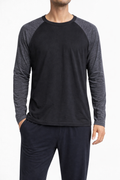 Black And Grey Sleep Top