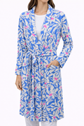 Blue & Pink Floral Summer Dressing robe
