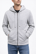 Light Grey Zip-up Hoodie