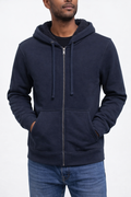Navy Blue Sherpa Hoodie