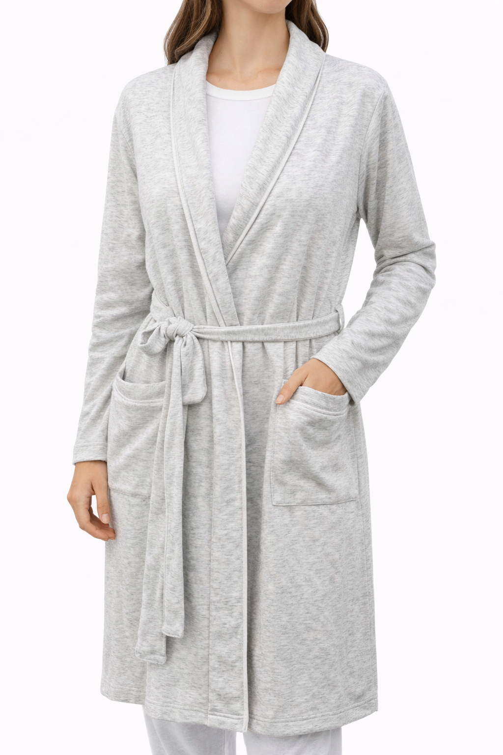 Grey Winter Dressing Gown