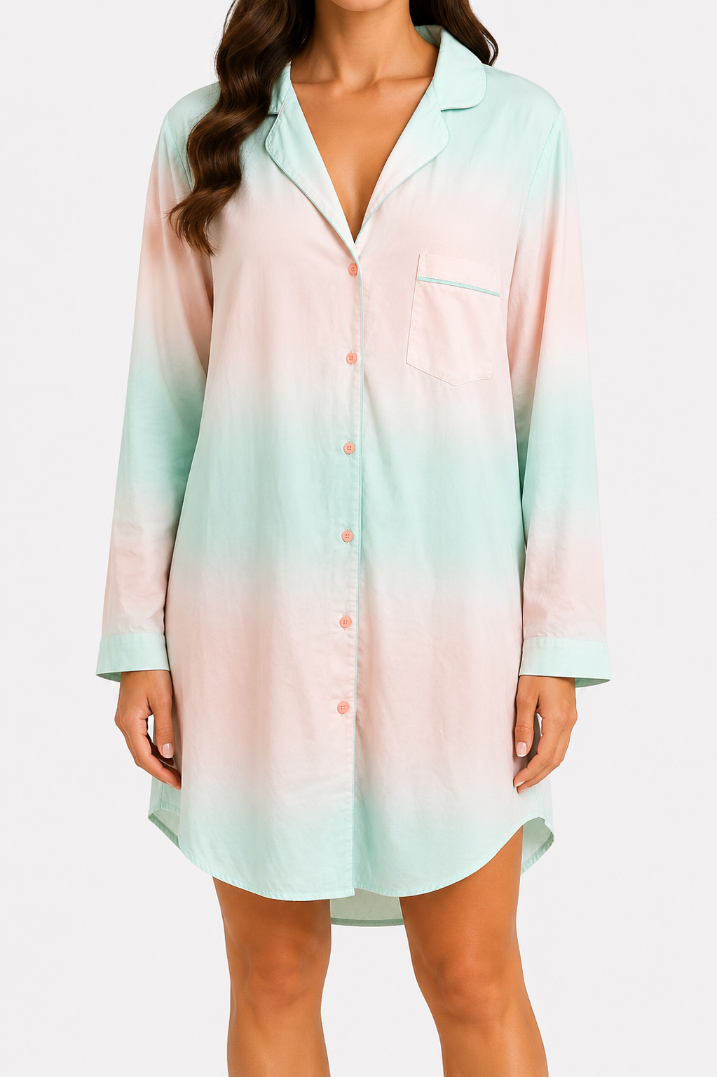 Mint Blush Ombre Sleep Shirt