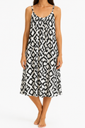 White & Black Casual Summer Dress