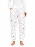 White Starry Winter PJ Pants