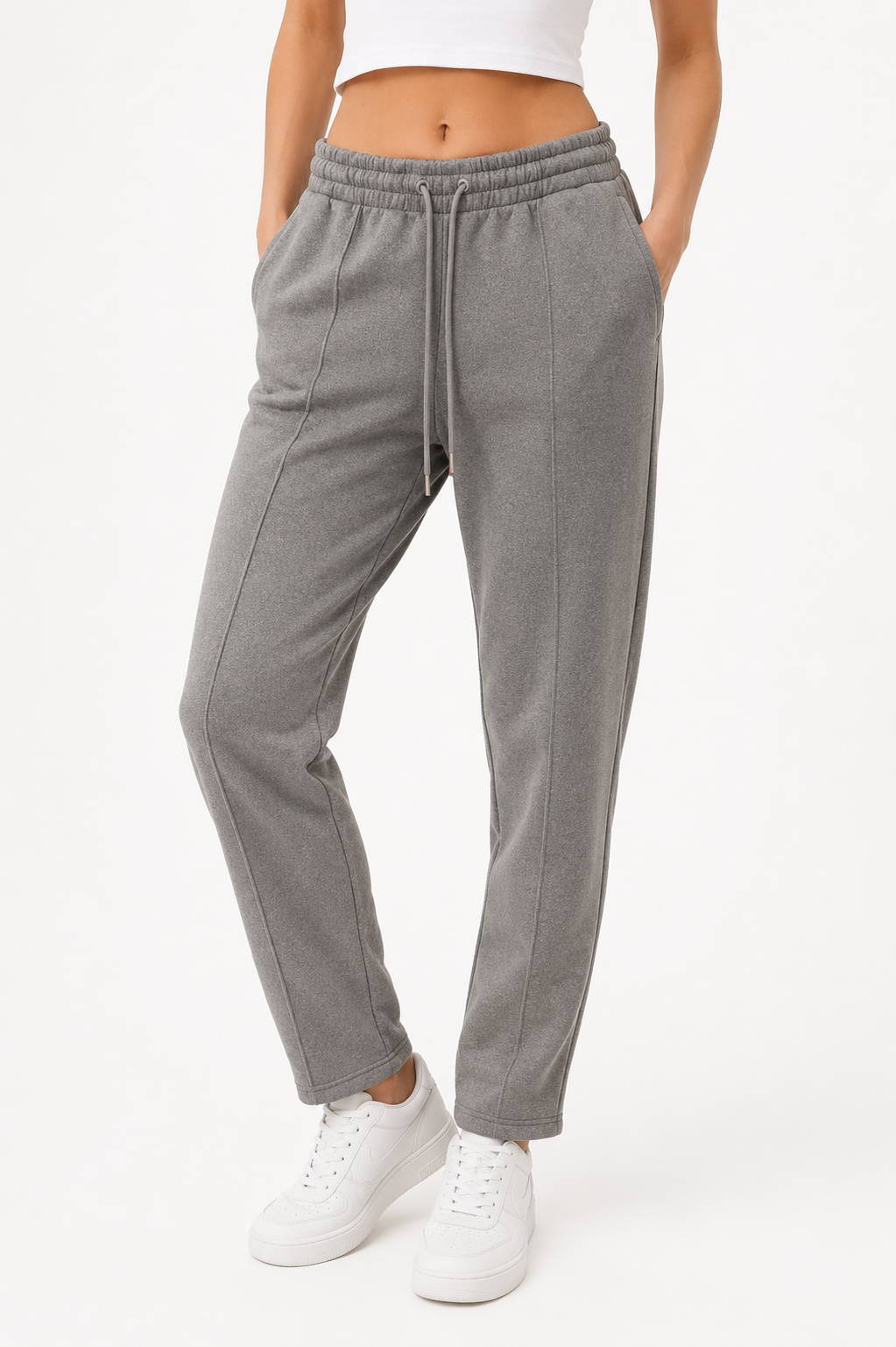 Men's gray scuba sweatpants