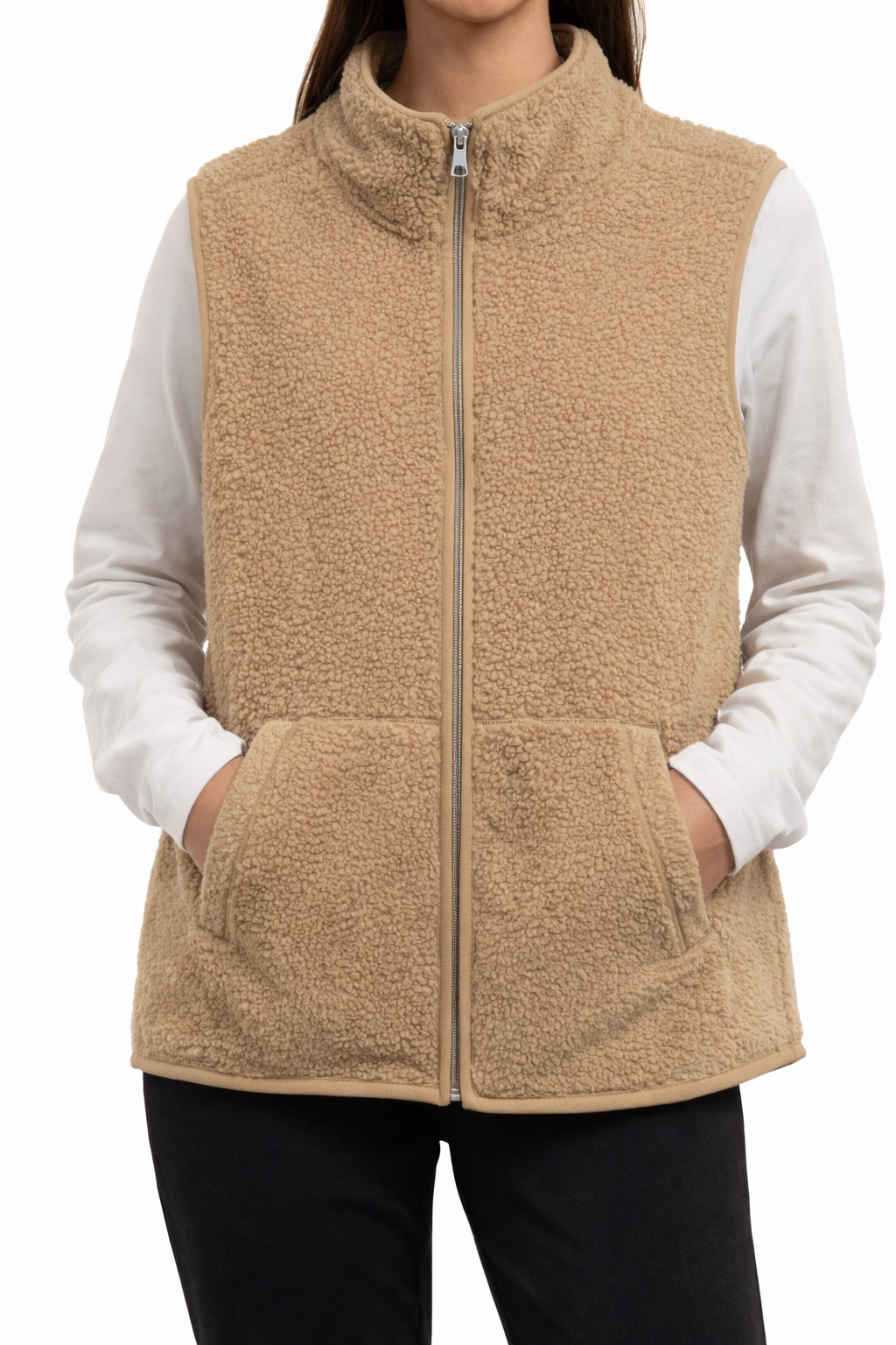Beige Wool Gilet