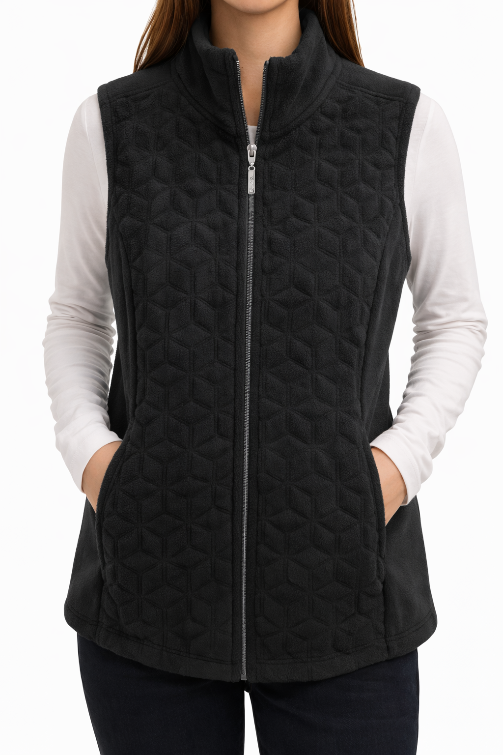 Black Quilted Vest