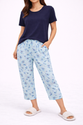 Blue Blossom Pajama Set