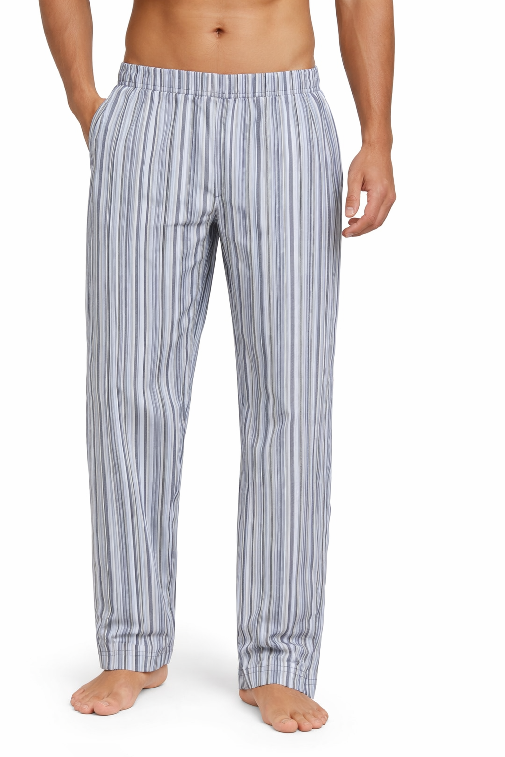 Blue Striped Men's PJ Pants
