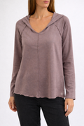 Lightweight Hooded Long-Sleeve Top
