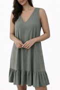 Olive Green Summer Dress