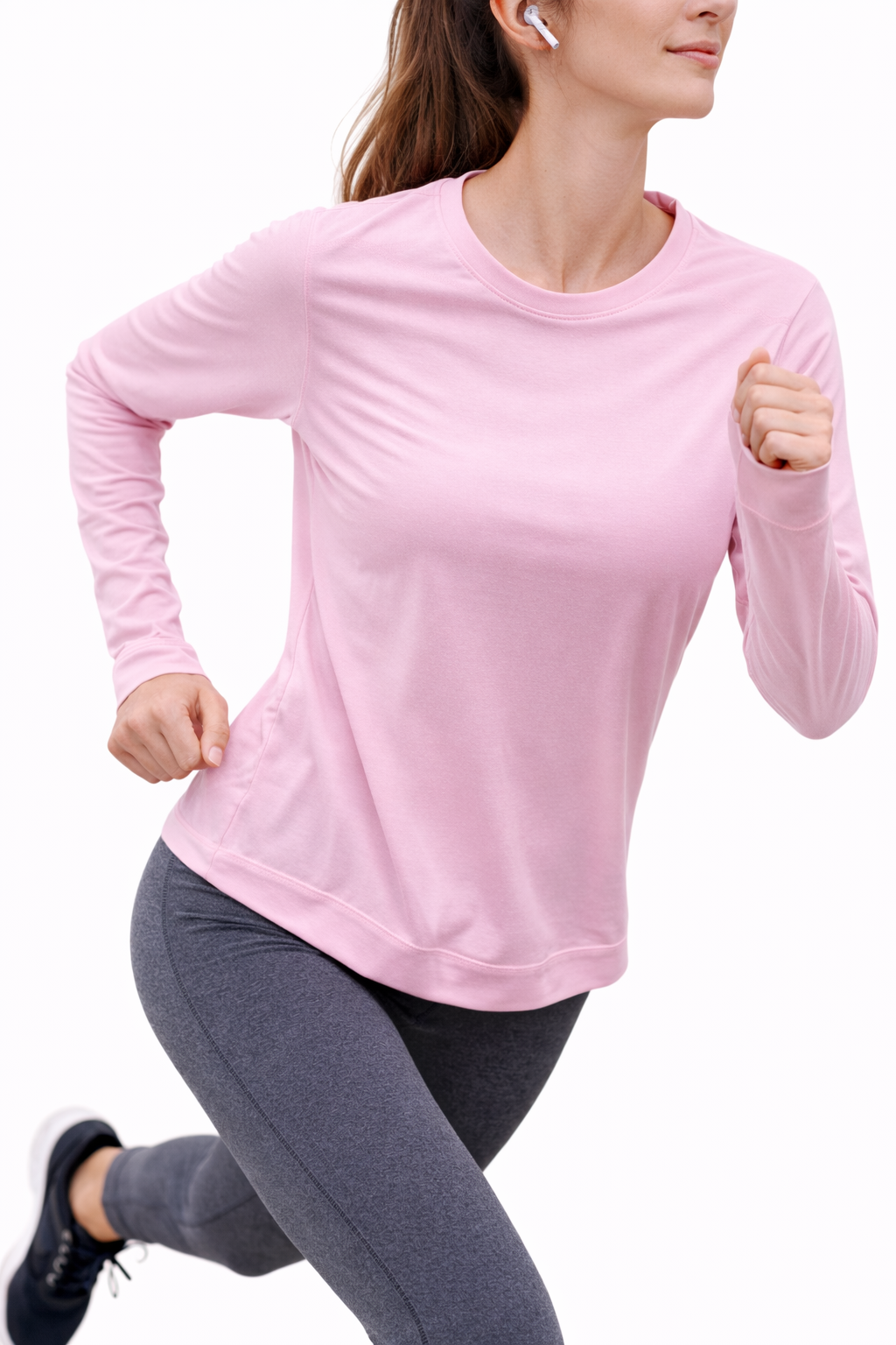 Pink Long Sleeve Track Top