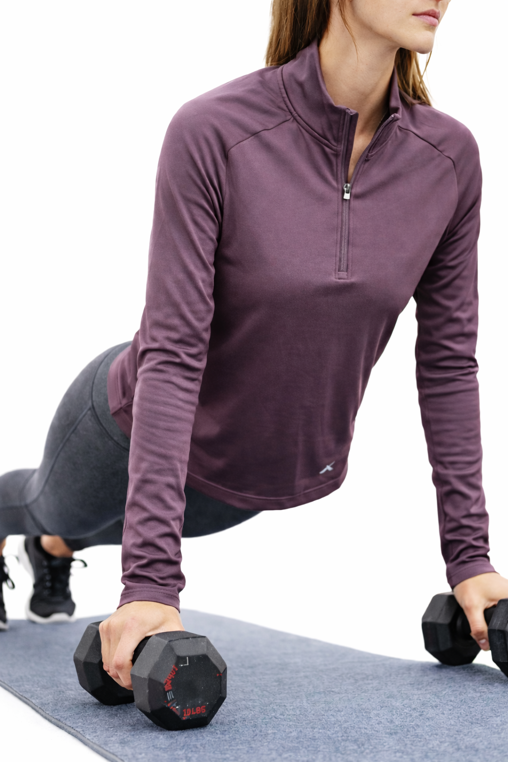 Plum Long Sleeve Track Top