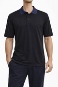 Black Polo With Blue Collar T-Shirt