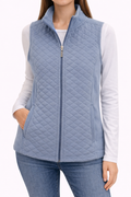 Sky Blue Quilted Vest