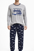 Grey & Blue Daddy Cool Pajama Set