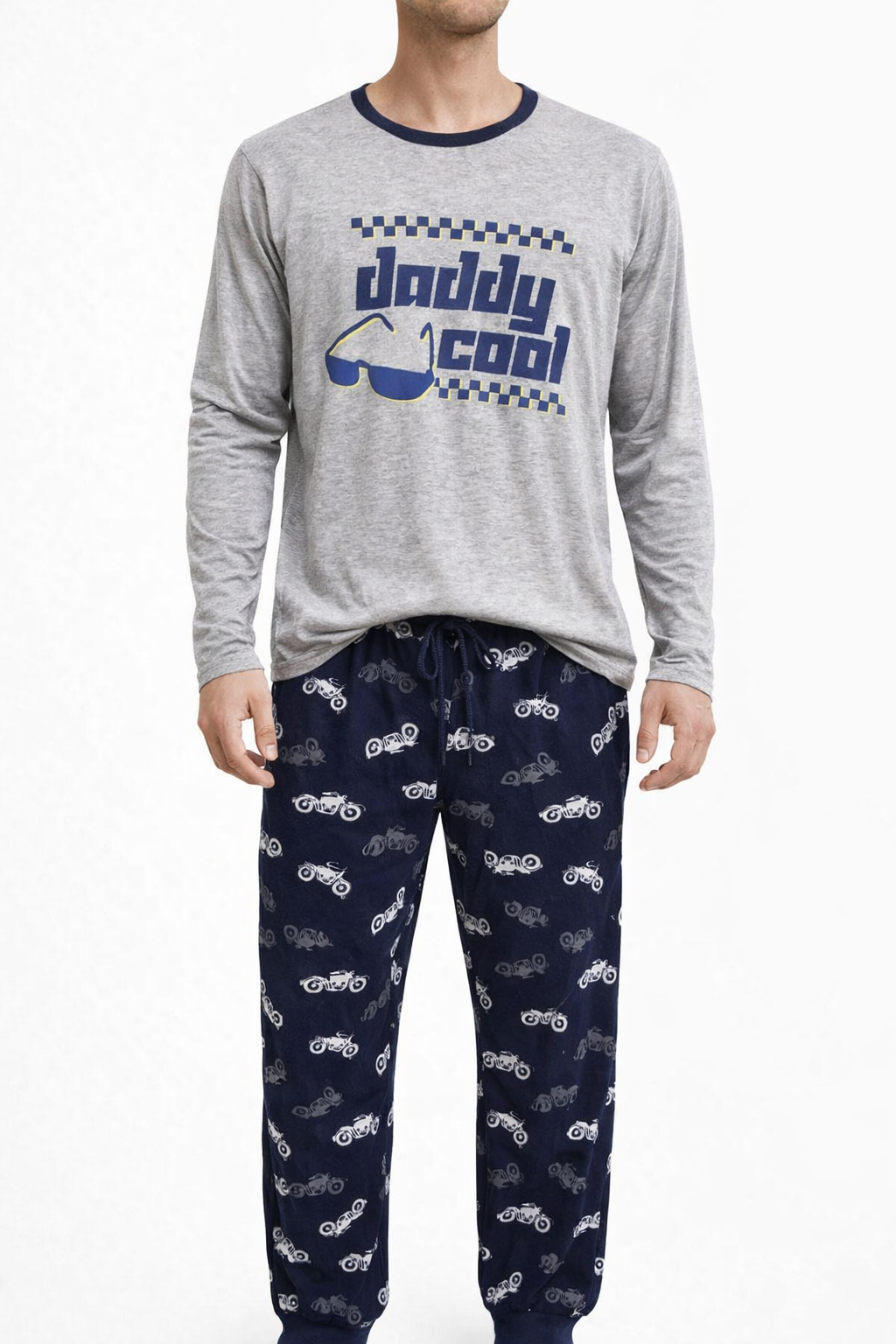 Grey & Blue Daddy Cool Pajama Set