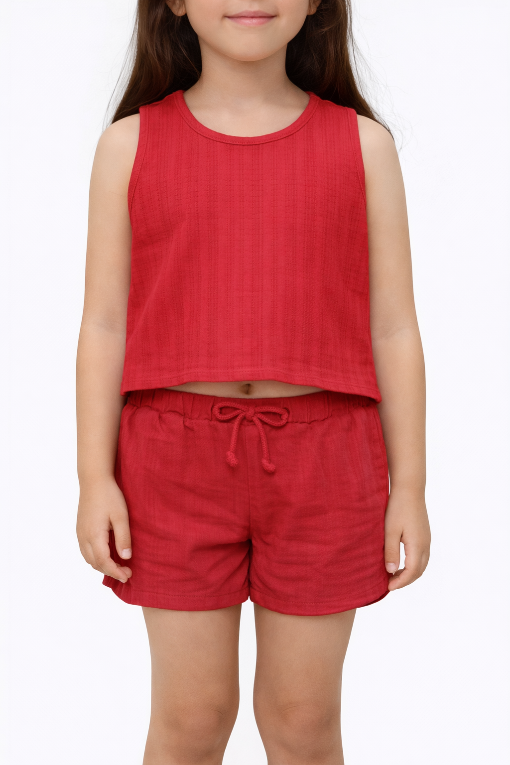 Girls Red Summer Set