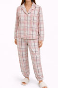 Pink Check Winter PJ Set