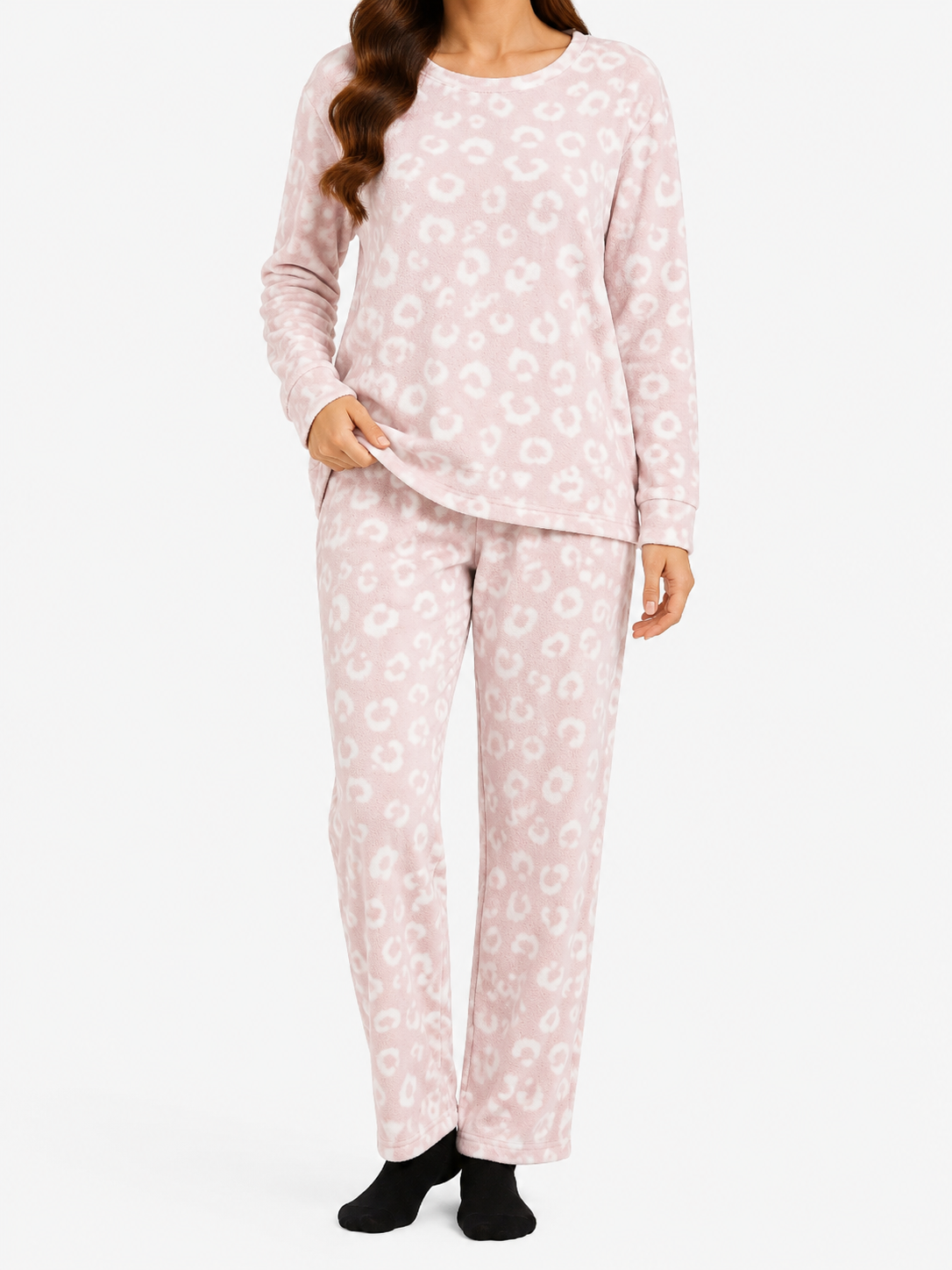 Blush Leopard Print PJ Set