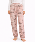 Pink Printed Winter PJ Pants
