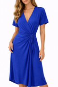 Cobalt Blue Wrap Dress