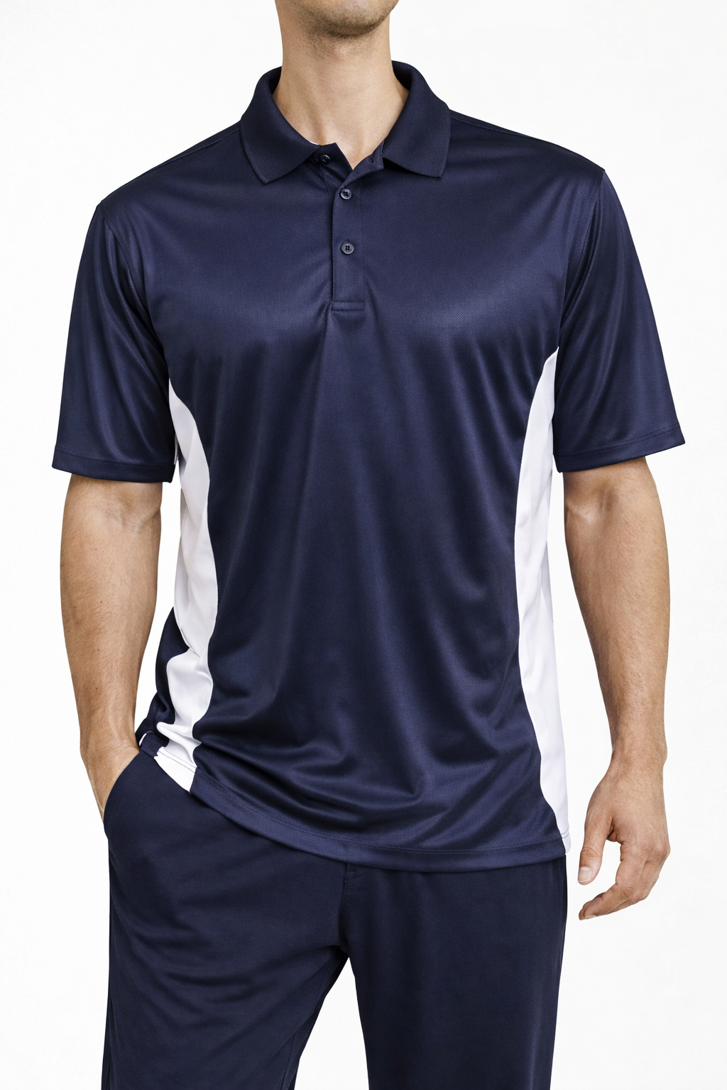 Black and White Polo T-Shirt