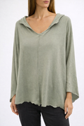 Lightweight Hooded Long-Sleeve Top