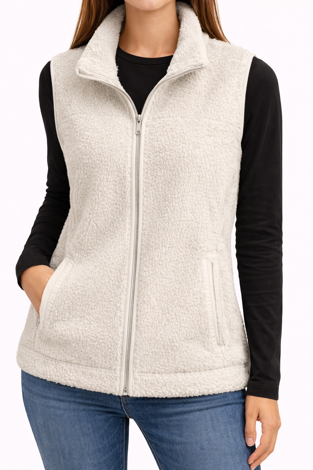 White Wool Vest