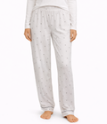 White Polka Dot Winter PJ Pants