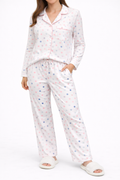 White Pastel Polka Dot Pajama Set
