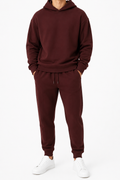 Men's burgundy scuba sets