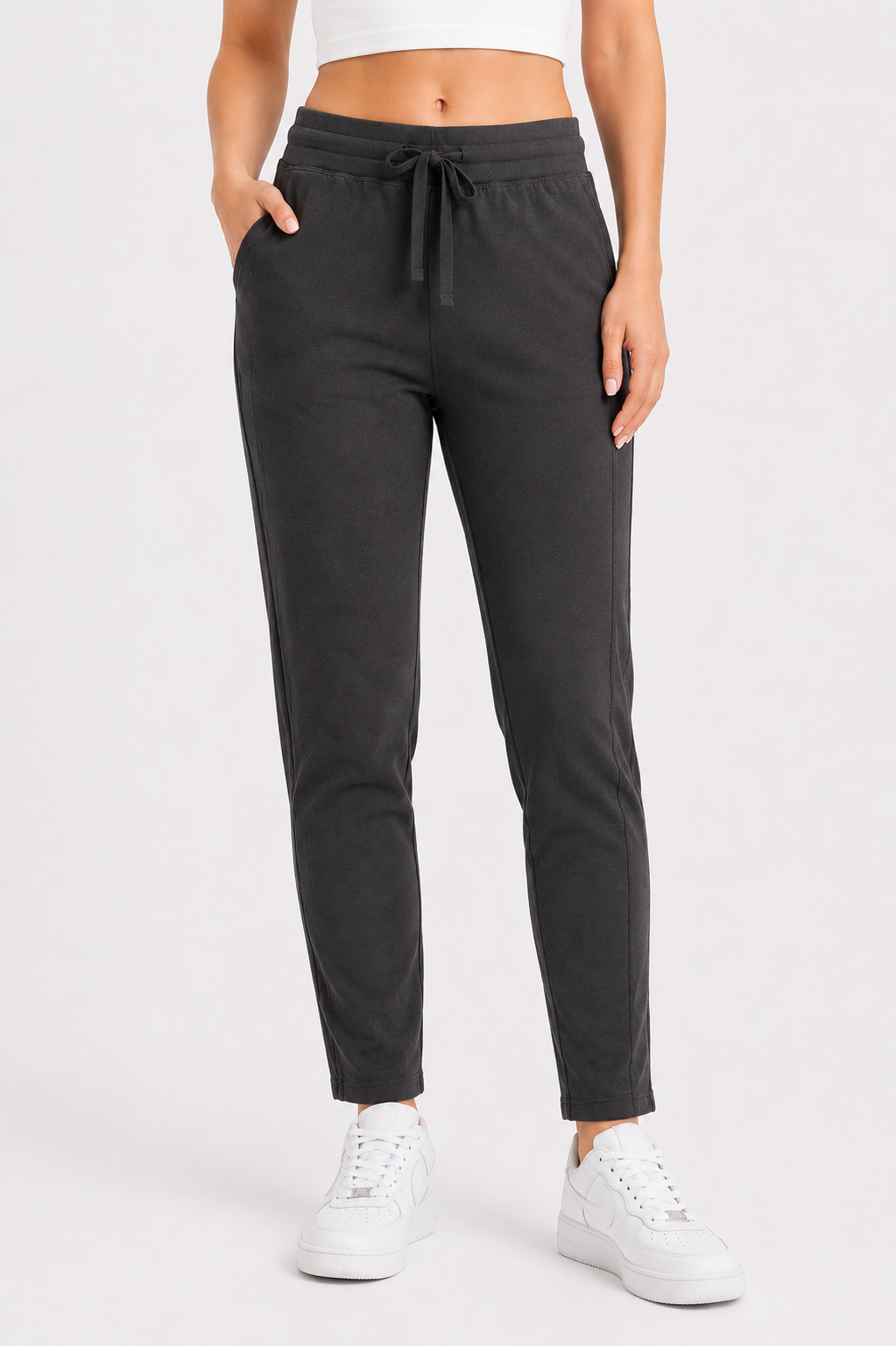 Black Tapered Joggers