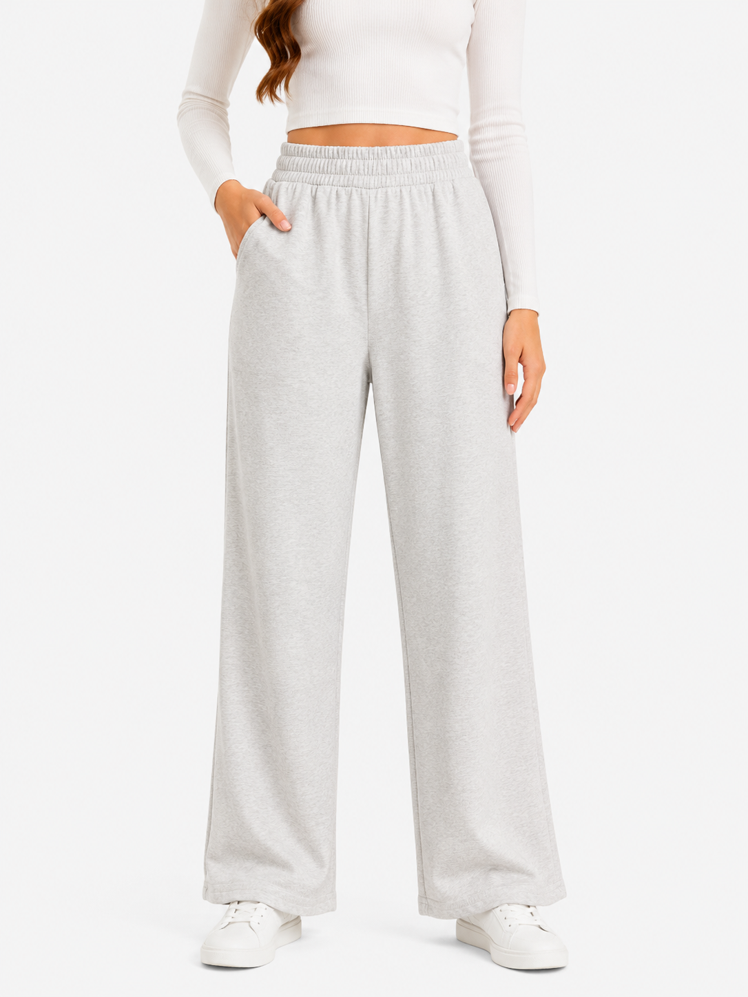 Grey Casual Fit Joggers