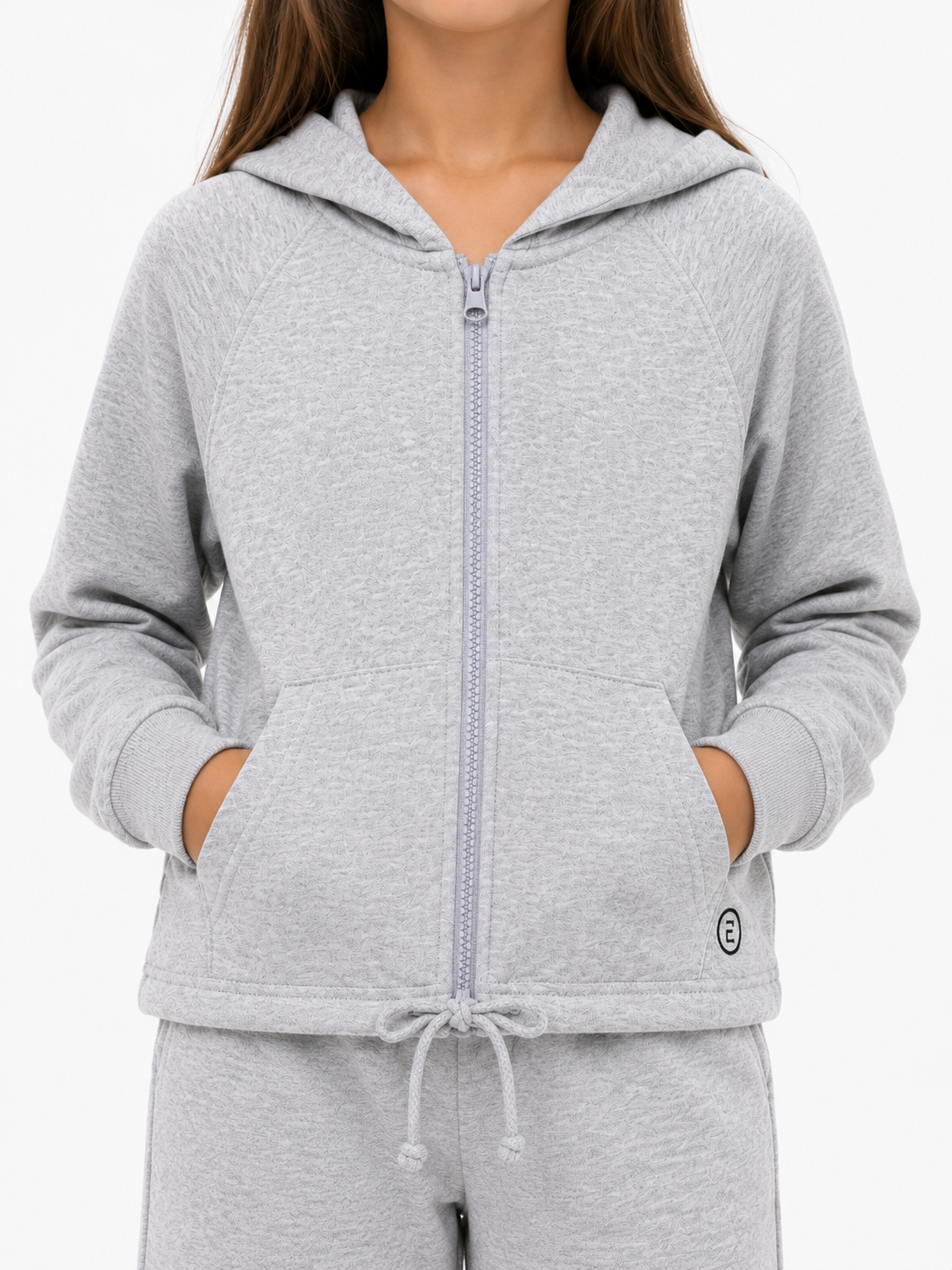 Girls Grey Track Top